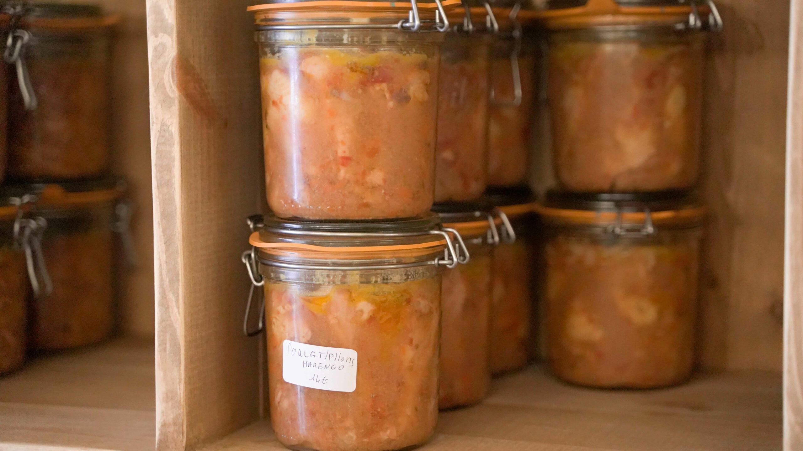 Conserve de poulet marengo